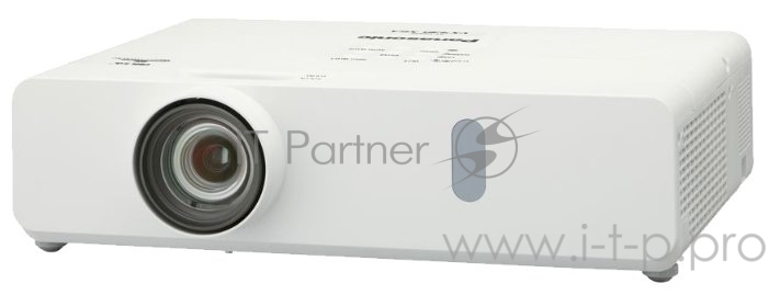 Проектор Panasonic PT-VX430 3LCD 4500 lm, XGA (1024x768), 20,000:1 4:3 1,2-,1,9:1 m HDMI in x2 ComputerIN D-Sub HD 15pin x1 SVideo Audio RS232 RJ45 USB A, USB B 10W 29/37 dB 3,3 кг