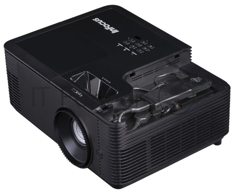 Проектор INFOCUS IN2138HD DLP, 4500 ANSI Lm, FullHD(1920х1080), 28500:1, 1.12-1.47:1, 3.5mm in, Composite video, VGAin, HDMI 1.4aх3 (поддержка 3D), USB-A (для SimpleShare и др.),лампа 15000ч.(ECO mode), 3.5mm out, Monitor out(VGA),RS232,RJ45,21дБ, 4,