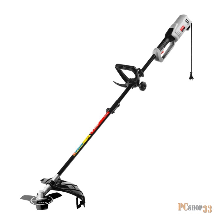 Триммер ЗУБР ЗКРЭ-38-1200 Триммер электрический { с верх. двигателем, ш/с фреза 255 мм, леска 380 мм, леска 5*2 мм, полуавтомат, 1200 Вт }