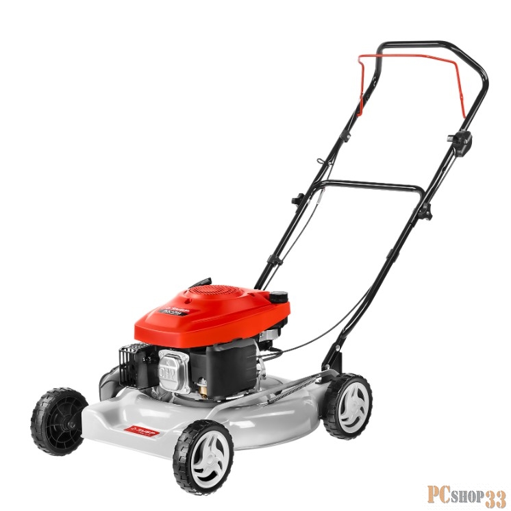 Газонокосилка ЗУБР ГКБ-510 Газонокосилка бензиновая { 510 мм, 139 см3, 3600 об/мин, 2.6 кВт, 5 ступеней кошения (25-75 мм), кошение с выбросом }