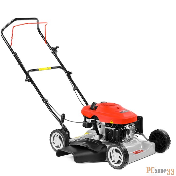 Газонокосилка ЗУБР ГКБ-510 Газонокосилка бензиновая { 510 мм, 139 см3, 3600 об/мин, 2.6 кВт, 5 ступеней кошения (25-75 мм), кошение с выбросом }