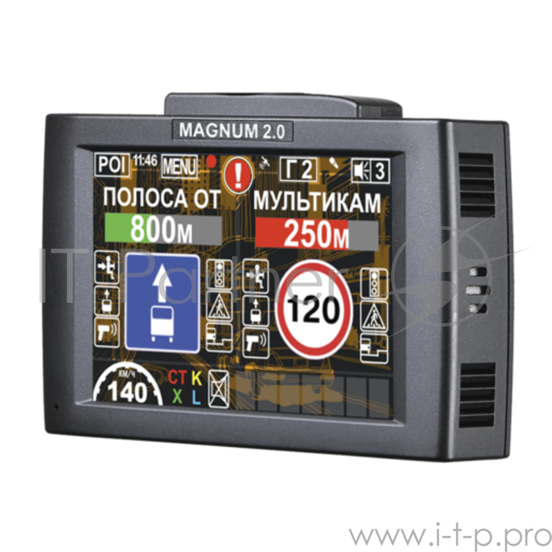 INTEGO MAGNUM 2.0 Видеорегистратор c радар-детектором и GPS