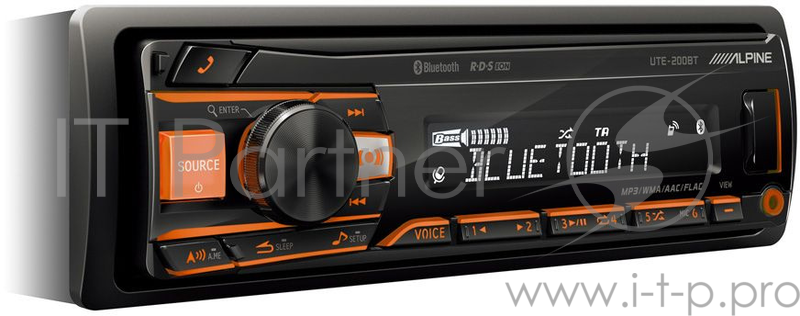 Автомагнитола Alpine UTE-200BT 1DIN 4x50Вт