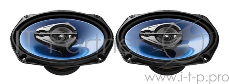 Колонки автомобильные Pioneer TS-6939R 500Вт 92дБ 4Ом 16x23см (6.3x9дюйм) (ком.:2кол.) коаксиальные трехполосные