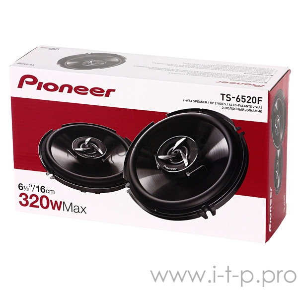Колонки автомобильные PIONEER TS-6520F (2019 17-см, 2-полосные 320 Вт, RMS 50 Вт, Indian series)