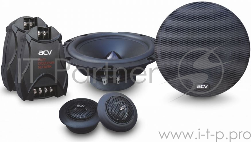 Колонки автомобильные ACV PB-60.2 180Вт 90дБ 4Ом 16.5см (6 1/2дюйм) (ком.:2кол.) компонентные двухполосные