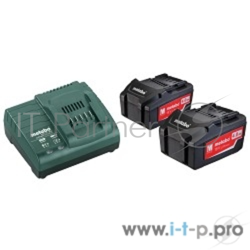 Аккумуляторы и зарядные устройства Metabo набор аккумуляторов + ЗУ 2 акк 4.0Ач 18В+ЗУ ASC 30-36 685050000