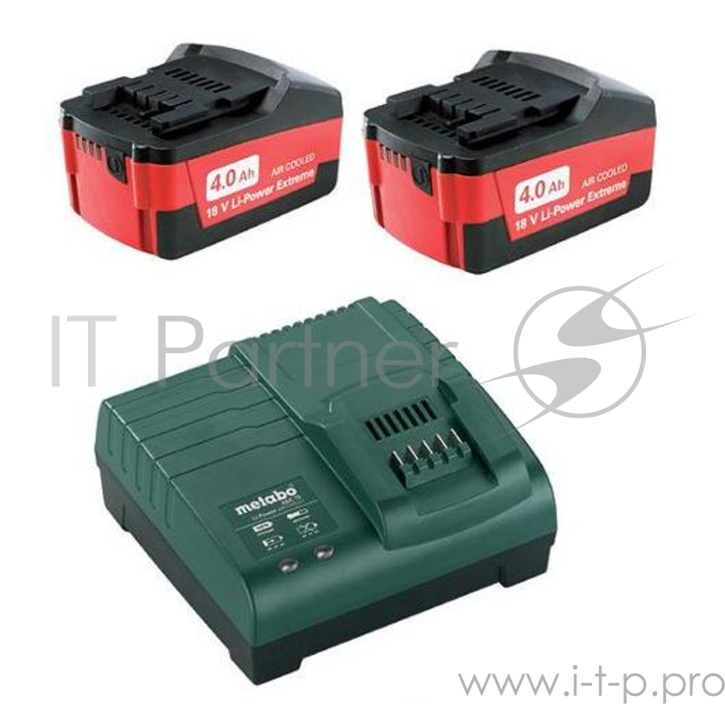 Аккумуляторы и зарядные устройства Metabo набор аккумуляторов + ЗУ 2 акк 4.0Ач 18В+ЗУ ASC 30-36 685050000