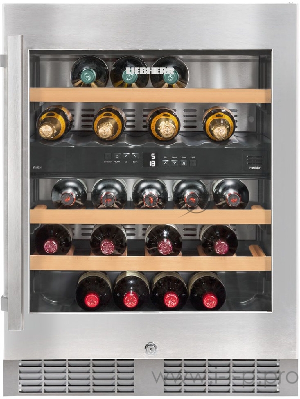 Винный шкаф Liebherr UWTES 1672 / 87x60x55см, двухтемпературный, вместимость 34 бут