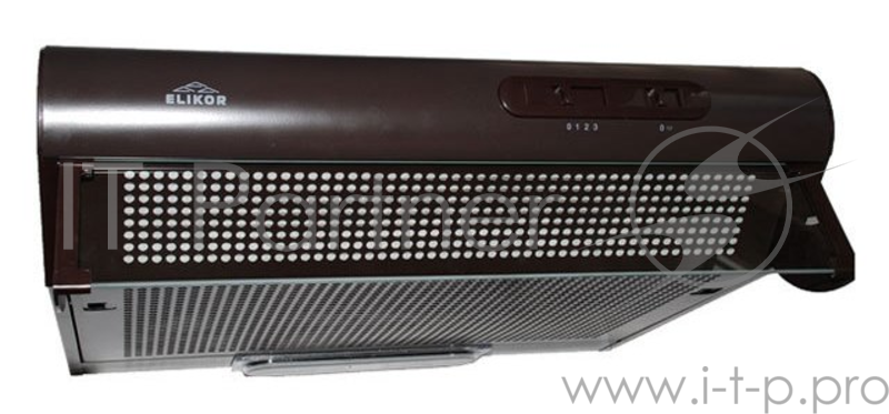 Вытяжка козырьковая Elikor Davoline 60П-290-П3Л коричневый управление: ползунковое (1 мотор)