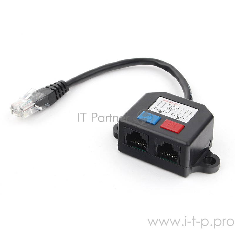Разветвитель Cablexpert NCA-SP-01A Разветвитель NCA-SP-01A UTP 1 порт RJ45 (T568A/T568B) - 2 порта RJ45 10/100 BASE-T