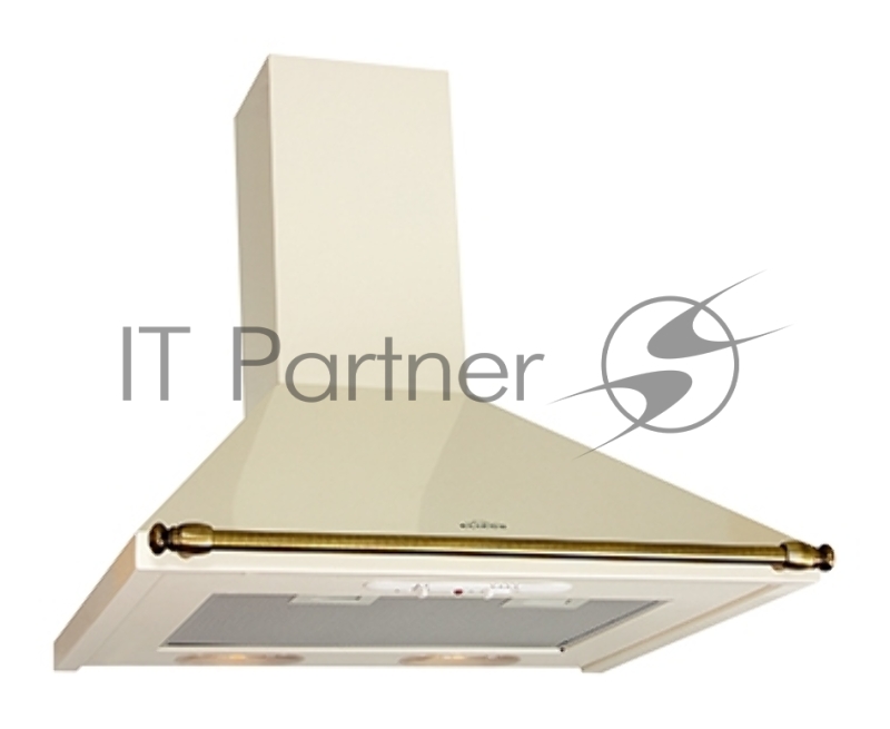 Вытяжка каминная Elikor Вента 60П-430-П3Л молоко - рейлинг бронза управление: ползунковое (1 мотор)