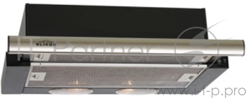 Вытяжка встраиваемая Elikor Интегра 50П-400-В2Л черный/нержавеющая сталь управление: кнопочное (1 мотор)