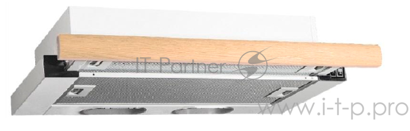 Вытяжка ELIKOR Интегра 60П-400-В2Л (белый/дуб крем) (белый/дуб крем, 200Вт, 2 скорости, механическое управление)