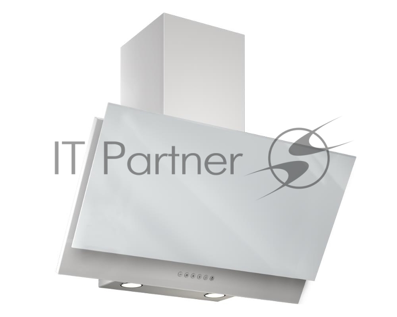 Вытяжка каминная Elikor Рубин S4 90П-700-Э4Д перламутровый/белое стекло управление: кнопочное (1 мотор)