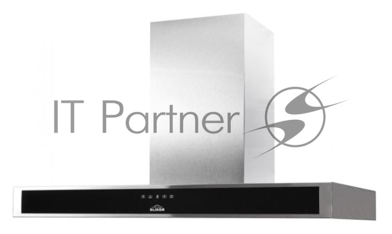 Вытяжка каминная Elikor Агат 90Н-1000-Е4Д нержавеющая сталь/черный управление: сенсорное (1 мотор)