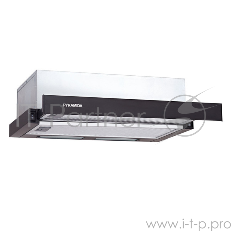 Вытяжка PYRAMIDA TL 60 SLIM BL телескопическая 400 м3/ч 600 мм