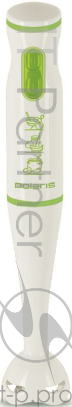 Блендер погружной Polaris PHB 0508 500Вт белый/зеленый
