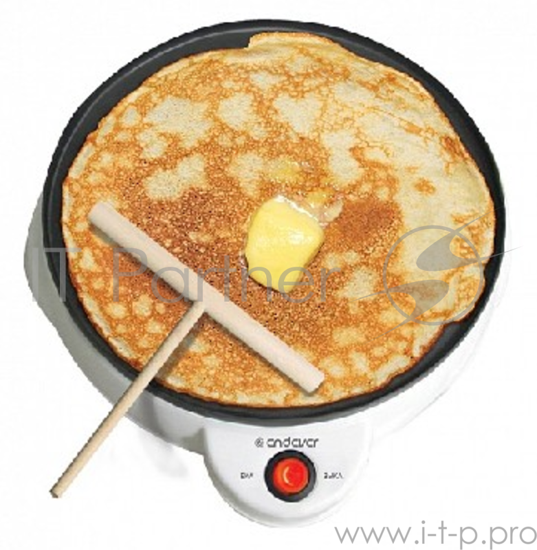 Блинница ENDEVER SKYLINE СM-24 белый электрическая Endever Skyline СM-24, белый, мощность 850 Вт, диаметр 23 см, антипригарное покрытие поверхности, распределитель теста в комплекте, 12 шт/уп