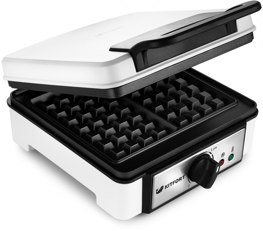 Вафельница Kitfort КТ-1646 1200Вт белый