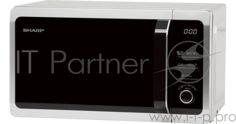 Микроволновая Печь Sharp R-6852RSL 20л. 800Вт серебристый/черный
