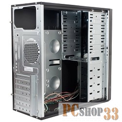 Корпус MidiTower DELUX MV850 (черный) 550 W ATX {2.03, air duct, tac 1.1,20pin /4 +6+8+FDD+3PATA+2SATA}