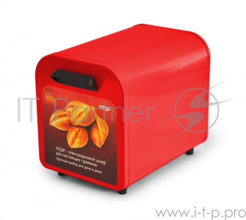 Жарочный шкаф Кедр ШЖ-0,625/220 (красный, мощность 625Вт., внутренний объем 10л. Вес 7кг. Время разогрева до 250 град. С: не более 20мин. Внутр. разме