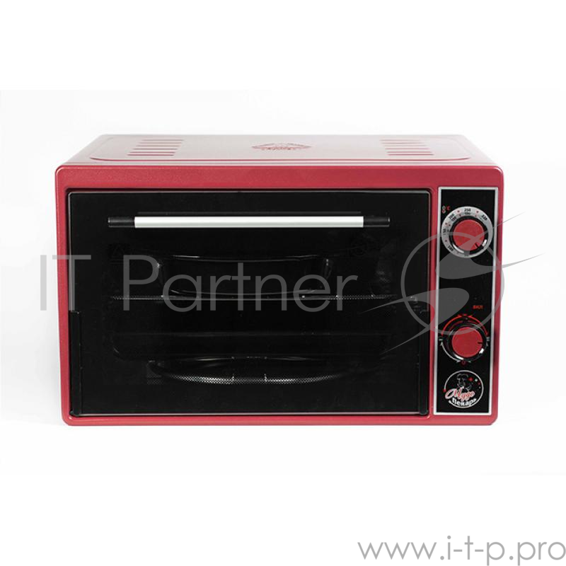 Жарочный шкаф ЧУДО ПЕКАРЬ ЭДБ-0122 (красная, 39 л, терморегулятор, новый прочный корпус, толстый нержавеющий ТЭН повышенной мощности)