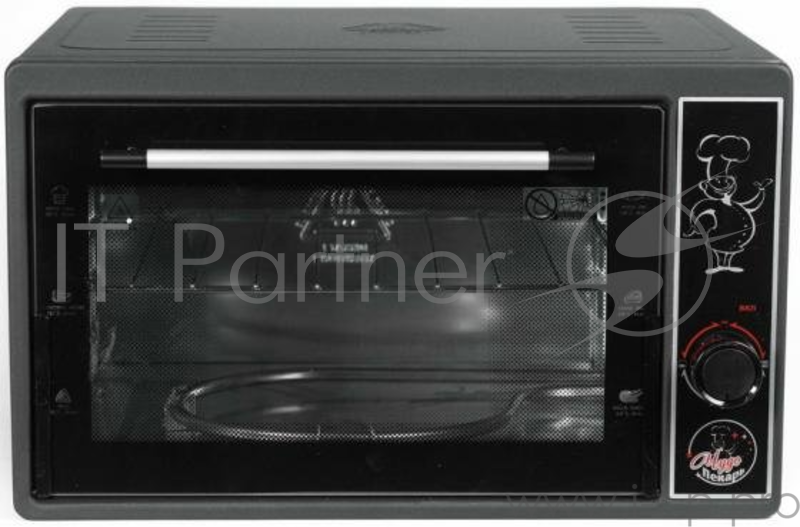 Жарочный шкаф ЧУДО ПЕКАРЬ ЭДБ-0121 (черная, 39 л, новый прочный корпус, толстый нержавеющий ТЭН повышенной мощности)