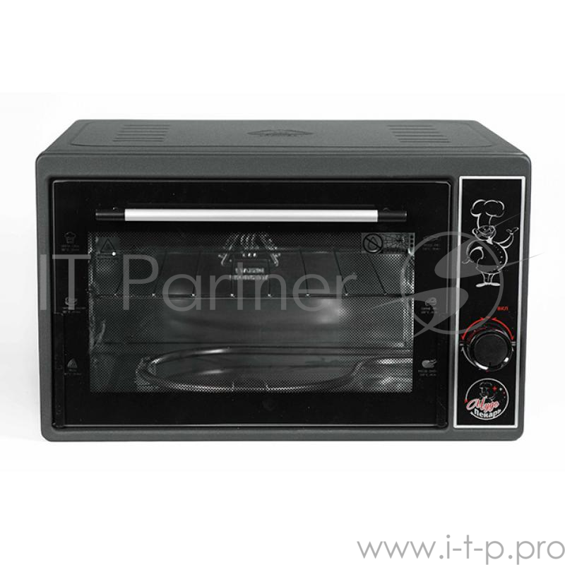 Жарочный шкаф ЧУДО ПЕКАРЬ ЭДБ-0121 (черная, 39 л, новый прочный корпус, толстый нержавеющий ТЭН повышенной мощности)