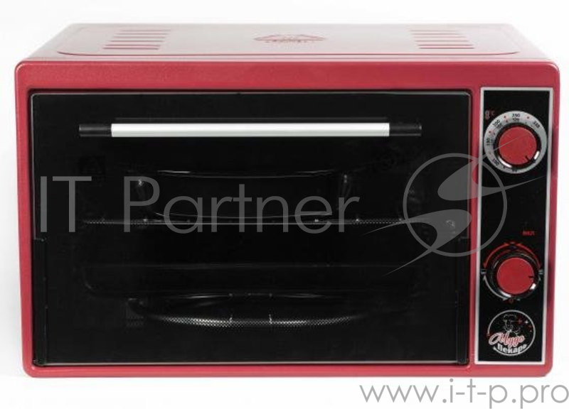 Жарочный шкаф ЧУДО ПЕКАРЬ ЭДБ-0121 (красная, 39 л, новый прочный корпус, толстый нержавеющий ТЭН повышенной мощности)