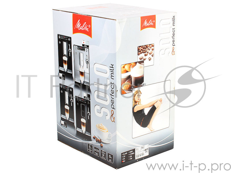 Кофемашина Melitta CAFFEO Solo&Perfect Milk серебристый/черный