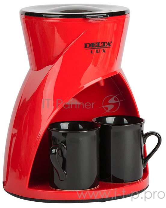 Кофеварка DELTA LUX DL-8131 красная