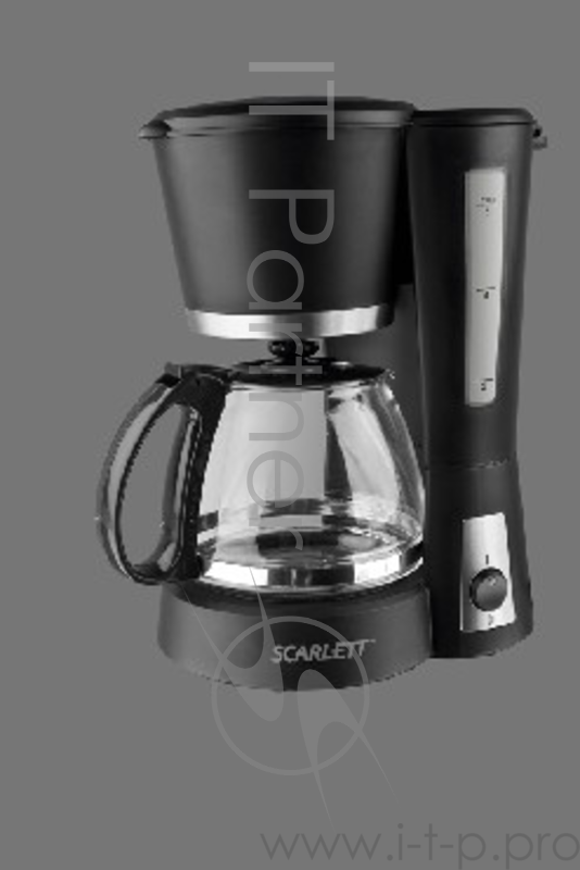 Кофеварка SCARLETT SC-038 капельная(Мощность 600 Ватт,Объём колбы-4-6 чашек,съёмный многораз. фильтр,встроен. плитка для поддержания t*,МАТОВЫЙ корпус, прозрачн.шкала,мерная ложка,свет.индикатор,система предотвращающая протекание.)