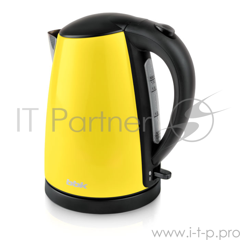 Чайник электрический BBK EK1705S 2200Вт, 1,7литра, нержавеюшая сталь, дисковый нагр. элемент, Английский контроллер,белый/черный