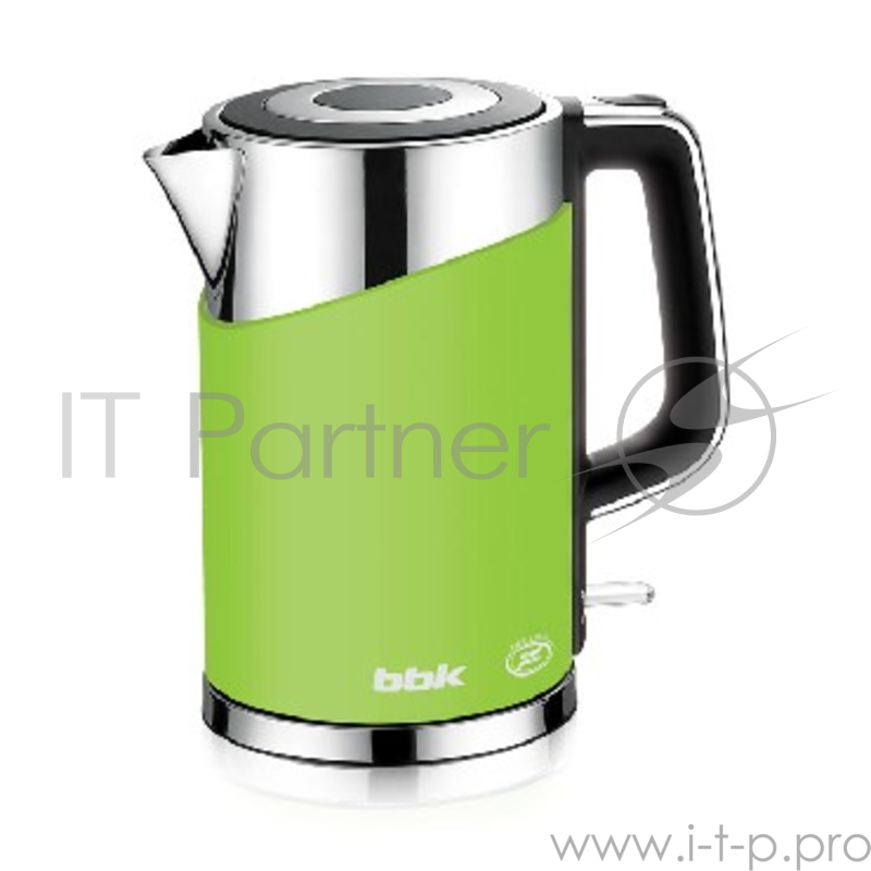 Чайник BBK EK1750P зеленый(Экологически чистый материал: термостойкий пластик , а внутри нержавеющая сталь, Двойные стенки , Мощность : 2200Вт, Емкость: 1,7л, Английский контроллер Otter обеспечивает беспереюойную и долговременную эксплуатацию устрой