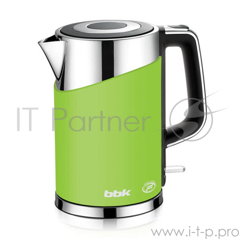 Чайник BBK EK1750P зеленый(Экологически чистый материал: термостойкий пластик , а внутри нержавеющая сталь, Двойные стенки , Мощность : 2200Вт, Емкость: 1,7л, Английский контроллер Otter обеспечивает беспереюойную и долговременную эксплуатацию устрой