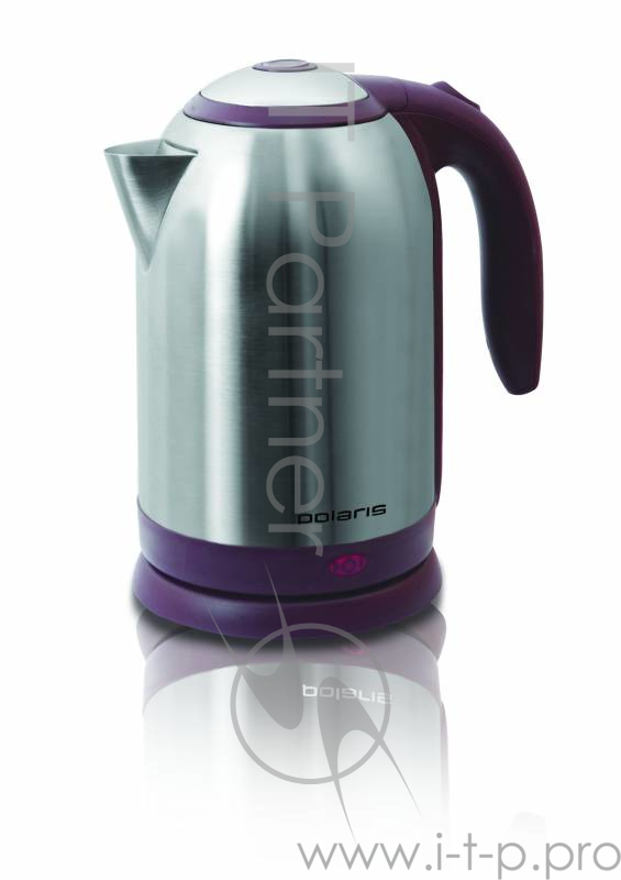 Чайник электрический Polaris PWK 1864CA 1.8л. 1800Вт бордовый (корпус: нержавеющая сталь)