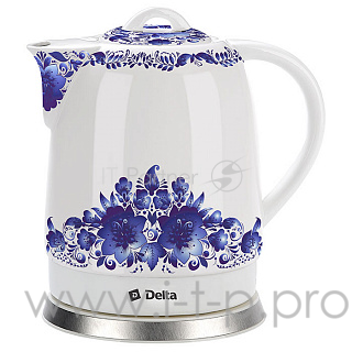Чайник DELTA DL-1233В Синие цветы
