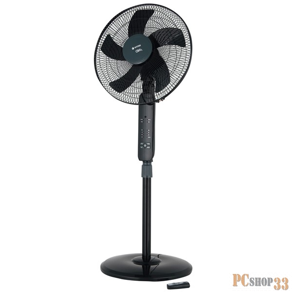 Вентилятор VITEK VT-1948(BK) напольный 60Вт диаметр 16'' 40см 3 скорости вращения таймер пду