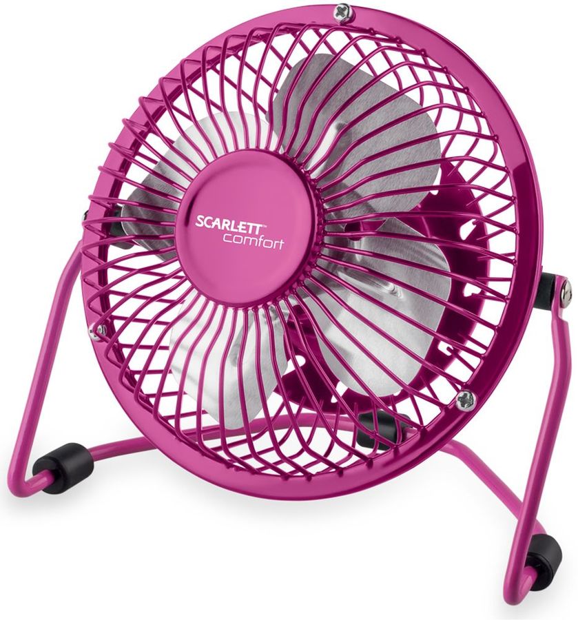 Вентилятор настольный Scarlett SC-DF111S02 2.5Вт малиновый