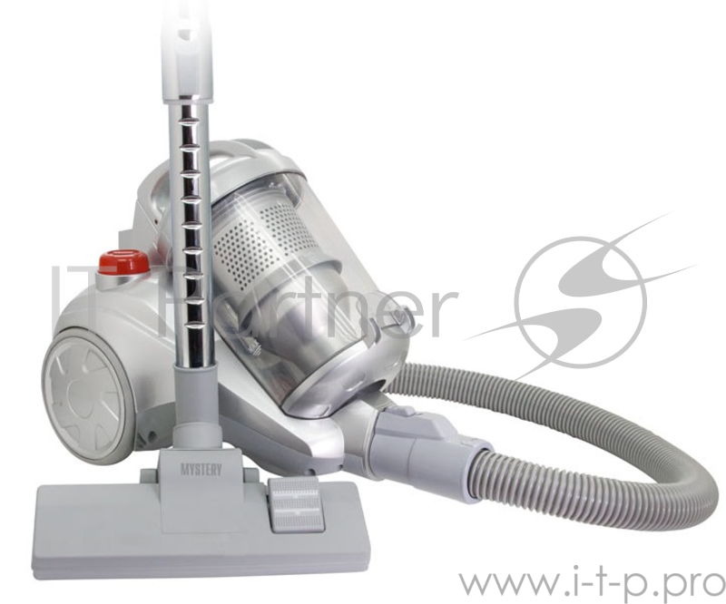 Пылесос Mystery MVC-1119, 1600Вт, сухая, без мешковый, регулировка мощности, серый / серебристый
