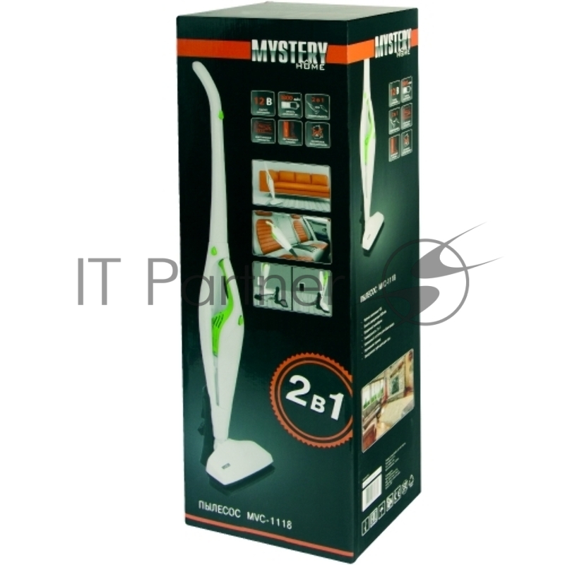 Пылесос-электровеник Mystery MVC-1118 белый/оранжевый