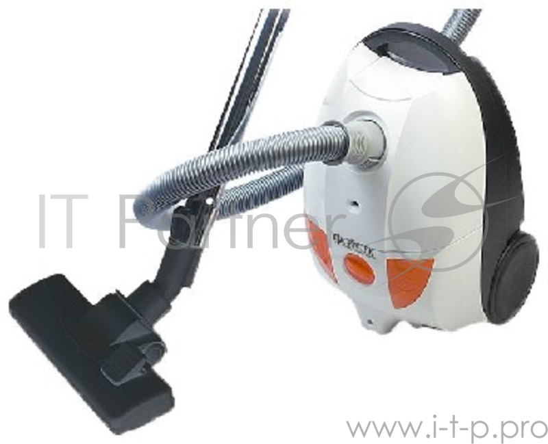 Пылесос Centek CT-2503 мешковый 2000/400Вт, регулятор мощности, телескоп, V мешка 2.5л (белый/оранж)