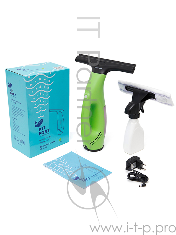 Стеклоочиститель Kitfort KT-514-2 шир.скреб.:280мм пит.:от аккум. зеленый