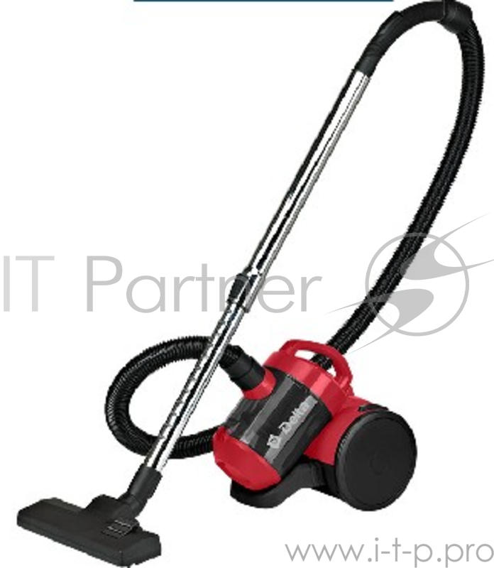 Пылесос DELTA DL-0829 черный с красным