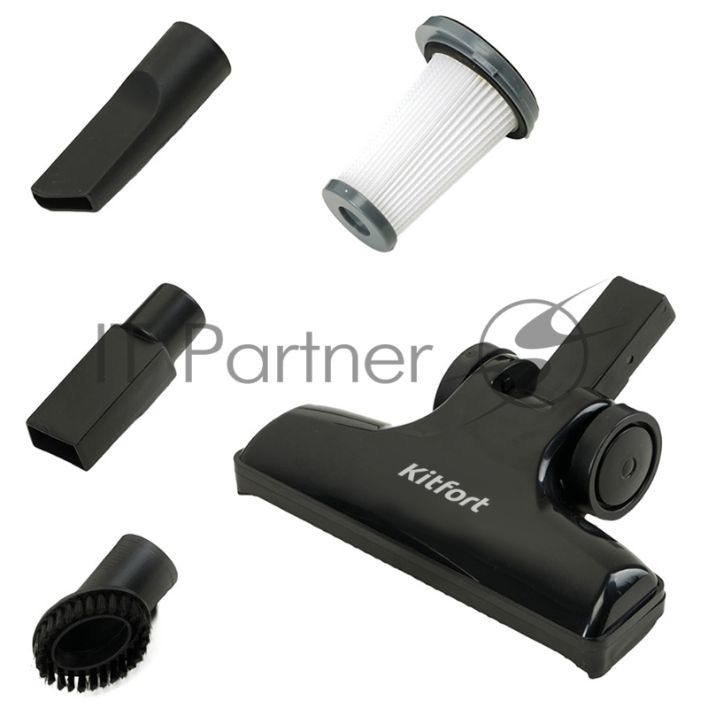 Пылесос ручной Kitfort KT-525-3 600Вт черный/зеленый