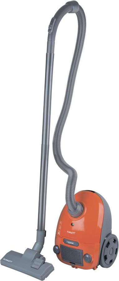 Пылесос SCARLETT SC-VC80B11 оранжевый Мощность: 1500 Вт Пластиковая секционная трубка Два антистатических фильтра