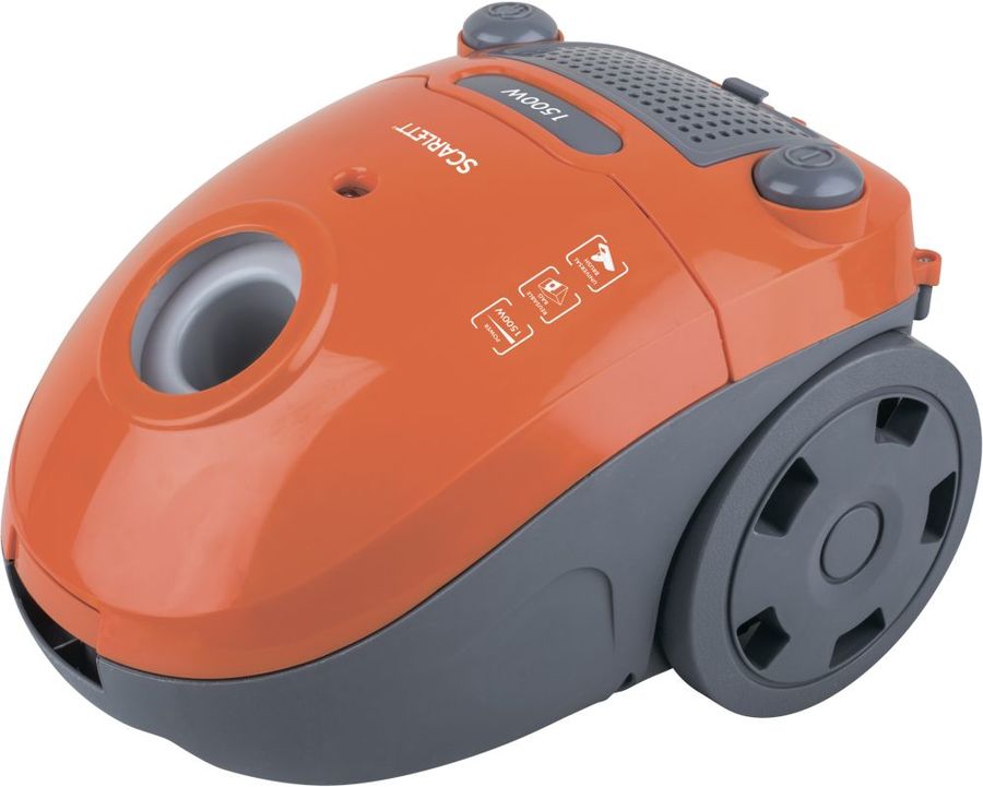 Пылесос SCARLETT SC-VC80B11 оранжевый Мощность: 1500 Вт Пластиковая секционная трубка Два антистатических фильтра