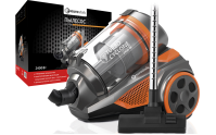 Пылесос EUROSTEK EVC-3010 без мешка Eurostek EVC-3010 технология МУЛЬТИ-Циклон, Многоуровневая система фильтрации: HEPA-фильтр+ микрофильтр, Максимальная мощность 2400 Вт., мощность всасывания 420 Вт., телескопическая металлическая трубка и щетка для
